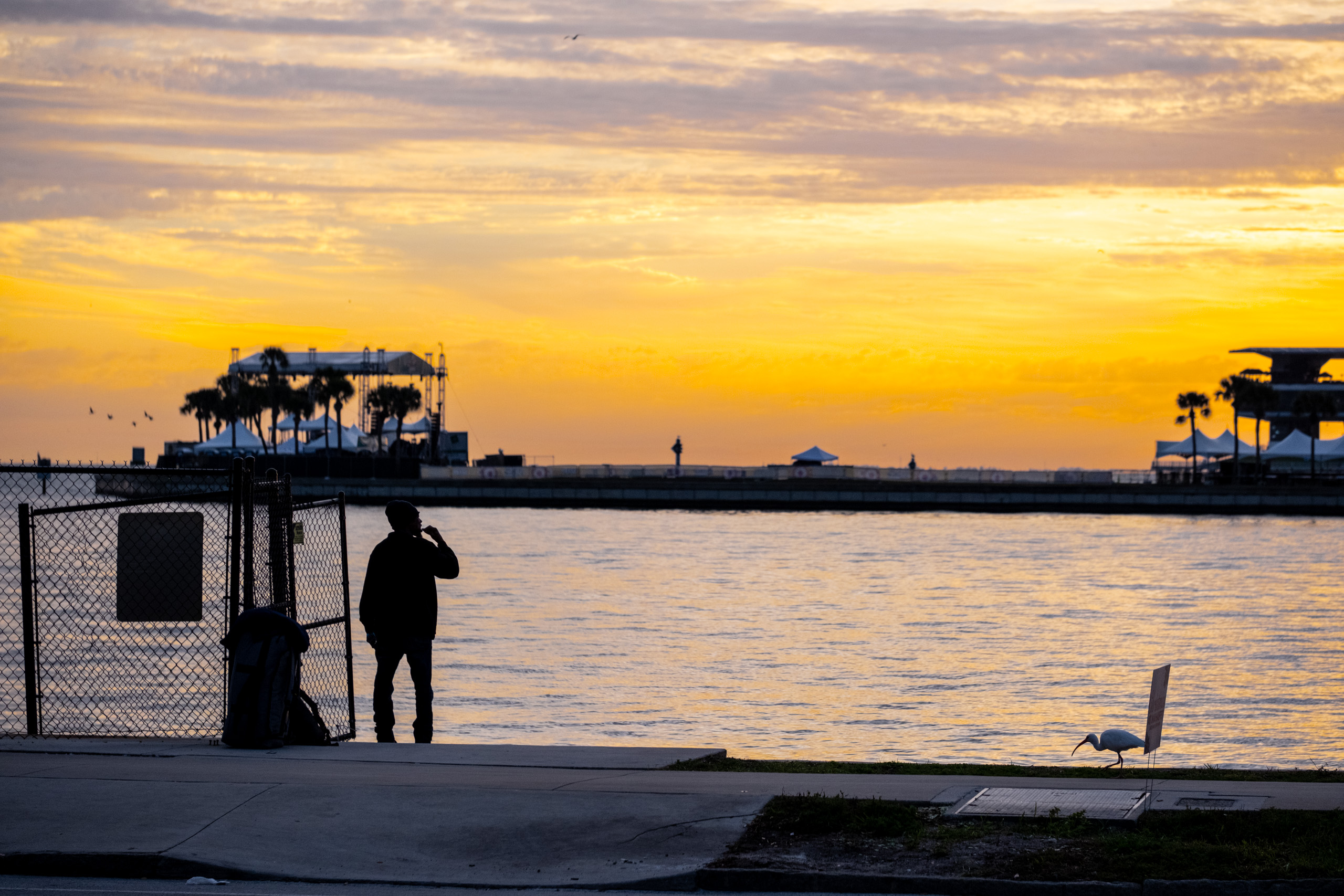 Brushing Teeth at Sunrise